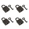 Coshar 4 Pack Mini Padlock with Key Vintage Antique Style Lock for Jewelry Box Storage Box Diary Book GunBlack