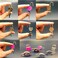 Guaishou Mix Color Style Mini Heart Luggage Locks Padlocks Archaize Lock with Keys Pack of 7pcs