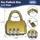 kathson Kathson Antique Style Mini Handbag Shaped Combination Locks Set of 6 Bronze