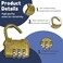 kathson Kathson Antique Style Mini Handbag Shaped Combination Locks Set of 6 Bronze