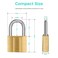 KAWAHA 81402P Brass Keyed Padlock Keyed Alike Waterproof Solid Brass Lock for Sheds Storage Unit School Gym Locker Fence Toolbox Hasp Storage 1916 in 40 mm 2