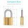KAWAHA 81402P Brass Keyed Padlock Keyed Alike Waterproof Solid Brass Lock for Sheds Storage Unit School Gym Locker Fence Toolbox Hasp Storage 1916 in 40 mm 2