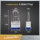 LanuBe Lock Laminated Steel Keyed PadlockKeyed Alike Locks Long Shackle PadlockPack of 12