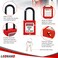 LEONAKO Lockout Tagout Set 5 Red Safety Locks Keyed Different Nylon Shackle 2 Keys per Lock OSHA Compliant for Tag Out Station and Devices