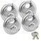 Master Lock 4 Keyed Alike Stainless Steel Trailer and Multi Purpose Padocks w8 Keys 40KA4