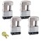 Master Lock 4 Keyed Alike Trailer Multi Purpose Padlocks w 8 Keys 37KA4