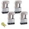Master Lock 4 Keyed Alike Trailer Multi Purpose Padlocks w 8 Keys 37KA4