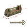 Pastlla 2 PCS Antique Chinese Lock Flower Bird Padlock Carved Vintage Retro Latch Lock with Key for Jewelry Box Drawer Bronze
