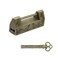 Pastlla 2 PCS Antique Chinese Lock Flower Bird Padlock Carved Vintage Retro Latch Lock with Key for Jewelry Box Drawer Bronze