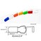 DEEKOUDT Plastic Padlock Wire Seals Security Seals Pack of 100