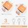 Puroma 2 Pack Keyed Padlock with 3 Keys Alike 78 Inch Locker Lock 40mm HeavyDuty Locks for Gate Fence Hasp Cabinet Toolbox School Gym Locker Orange