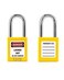 QWORK Lockout Tagout Locks Safety Padlock 10 Yellow Padlocks with 20 Keys Keyed Different for Lock Out Tag Out Stations and Devices