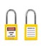 QWORK Lockout Tagout Locks Safety Padlock 10 Yellow Padlocks with 20 Keys Keyed Different for Lock Out Tag Out Stations and Devices