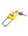 QWORK Lockout Tagout Locks Safety Padlock 10 Yellow Padlocks with 20 Keys Keyed Different for Lock Out Tag Out Stations and Devices