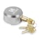 RESET 903 1 Pack Keyed Different Puck Locks 278 Hidden Shackle Padlocks with Keys Heavy Duty Aluminum Alloy Body Stainless Steel ShackleTrailer Door Lock for Vans Containers Gates