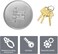 RESET 903 1 Pack Keyed Different Puck Locks 278 Hidden Shackle Padlocks with Keys Heavy Duty Aluminum Alloy Body Stainless Steel ShackleTrailer Door Lock for Vans Containers Gates