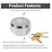 RESET 903 1 Pack Keyed Different Puck Locks 278 Hidden Shackle Padlocks with Keys Heavy Duty Aluminum Alloy Body Stainless Steel ShackleTrailer Door Lock for Vans Containers Gates