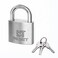 RESET 909 32mm Stainless Steel Padlock 125 Inch Wide Weatherproof Outdoor Keyed Lock for Gate Shed Fence and Toolbox Keyed Different Standard Shackle 1 Pack