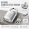 RESET 909 32mm Stainless Steel Padlock 125 Inch Wide Weatherproof Outdoor Keyed Lock for Gate Shed Fence and Toolbox Keyed Different Standard Shackle 1 Pack