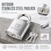 RESET 909 32mm Stainless Steel Padlock 125 Inch Wide Weatherproof Outdoor Keyed Lock for Gate Shed Fence and Toolbox Keyed Different Standard Shackle 1 Pack