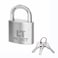 RESET 909 32mm Stainless Steel Padlock 125 Inch Wide Weatherproof Outdoor Keyed Lock for Gate Shed Fence and Toolbox Keyed Different Standard Shackle 1 Pack