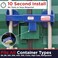 OAKMOORE Shipping Container Lock with Combination Cargo Van and Semi Trailer Door Lock Heavy Duty Sea Box Trailer Door Locks Combi Shipping Container Locks Heavy Duty