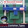 OAKMOORE Shipping Container Lock with Combination Cargo Van and Semi Trailer Door Lock Heavy Duty Sea Box Trailer Door Locks Combi Shipping Container Locks Heavy Duty