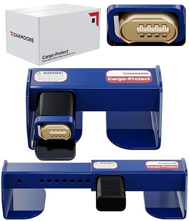 OAKMOORE Shipping Container Lock with Combination Cargo Van and Semi Trailer Door Lock Heavy Duty Sea Box Trailer Door Locks Combi Shipping Container Locks Heavy Duty
