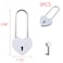 T Tulead HeartShaped Locks Lover Locks White Heart Padlock 386x175 Decorative Lock Pack of 3 with Keys