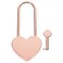 Uonlytech Heart Shaped Padlock with Key Small Lock for Jewelry Box Diary Backpack Suitcase Travel Accessory Compact Lightweight Security