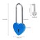 VeYocilk 2 PCS Love Lock Heart PadlockBlue Heart Wish Lock with Key for Lovers WeddingValentines DayAnniversaryTravelwith Key