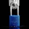 Zarker A40 Keyed Padlock Aluminum Body Stainless Steel ShackleSUS 304 Blue 1Pack