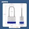 ZonRo Locks Laminated Steel Keyed Padlock Keyed Alike Locks191640mm Wide BodyLong Shackle Padlock Blue Plastic Hoop Pack of 24