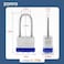 ZonRo Locks Laminated Steel Keyed Padlock Keyed Alike Locks191640mm Wide BodyLong Shackle Padlock Blue Plastic Hoop Pack of 24