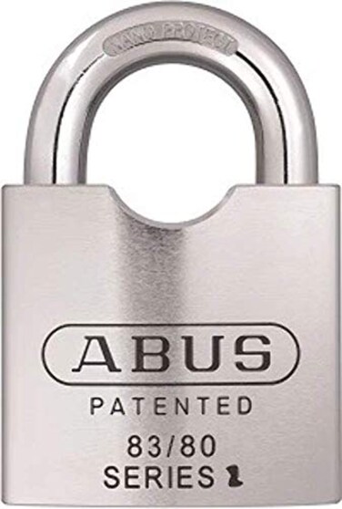 ABUS 8380 300 Schlage Rekeyable Chrome Plated Brass Padlock Zero Bitted