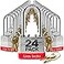 Lion Locks 24 Keyed Alike Padlocks with 2 Long Shackle 48 Keys Padlocks for Outdoor Use Locks with Keys Hardened Steel Case Pick Resistant Brass Pin Cylinder for Hasp Latch Locker Gate