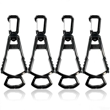 YAKOTAKI 4Pcs Glove Clips for Work Glove Holders Powerful Bite Glove Holder for Belt and Pants Prevent Loss and Free Hands Glove Clip Improve Work Efficiency and Safety for Construction Gloves Helmets