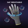 DULFINE Safety Work Gloves PU Coated12 PairsGrey Seamless Knit Glove with Polyurethane Coated Smooth Grip on Palm Fingers for Men and Women Ideal for General Duty Work Medium