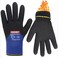 LOCCEF 2 Pairs Winter Work Gloves for Men and Women Freezer Gloves for Work Below Zero Thermal Insulated Super GripBlue 9L