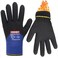 LOCCEF 2 Pairs Winter Work Gloves for Men and Women Freezer Gloves for Work Below Zero Thermal Insulated Super GripBlue 9L