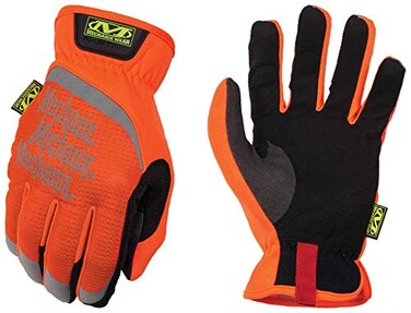 Mechanix Wear HiViz FastFit Work Gloves Large Fluorescent Orange