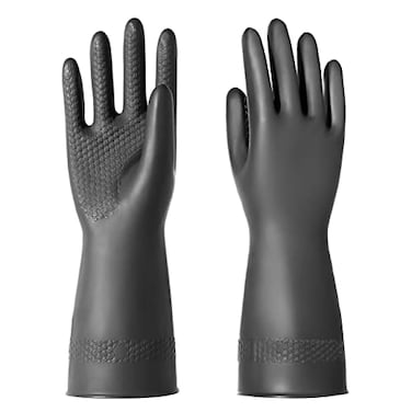 ROYAKI Chemical Resistant GlovesWaterproof Cleaning Protective Safety Work Heavy Duty Gloves12 1 Pair Size Small