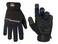 Custom Leathercraft L123L Workright Cold Weather Insulation Flex Grip Work Gloves Shrink Resistant Improved Dexterity Tough Stretchable Excellent Grip Black Large