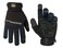 Custom Leathercraft L123L Workright Cold Weather Insulation Flex Grip Work Gloves Shrink Resistant Improved Dexterity Tough Stretchable Excellent Grip Black Large