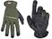 Custom Leathercraft 123M Workright Open Cuff Flex Grip Work Gloves Medium Brown Black