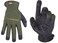 Custom Leathercraft 123M Workright Open Cuff Flex Grip Work Gloves Medium Brown Black