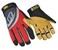 Ansell RINGERS R355 Rope Rescue Synthetic Leather Gloves for Mining Energy Black Yellow Size 10 L Pack of 1
