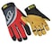 Ansell RINGERS R355 Rope Rescue Synthetic Leather Gloves for Mining Energy Black Yellow Size 10 L Pack of 1