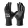 COOLJOB 1260 Pairs Safety Work Gloves Pack Bulk with Grip PU Coating 13 Gauge Seamless Knit Gloves with Polyurethane Dipped for Warehouse Working Breathable Lightweight for Men Women Black Small