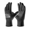 COOLJOB 1260 Pairs Safety Work Gloves Pack Bulk with Grip PU Coating 13 Gauge Seamless Knit Gloves with Polyurethane Dipped for Warehouse Working Breathable Lightweight for Men Women Black Small
